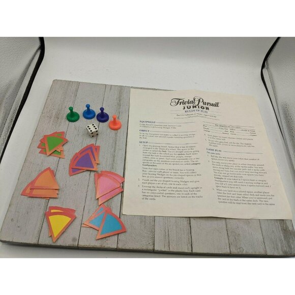 1996 Trivial Pursuit Junior Board Game Replacement Pieces Only - Picture 1 of 7